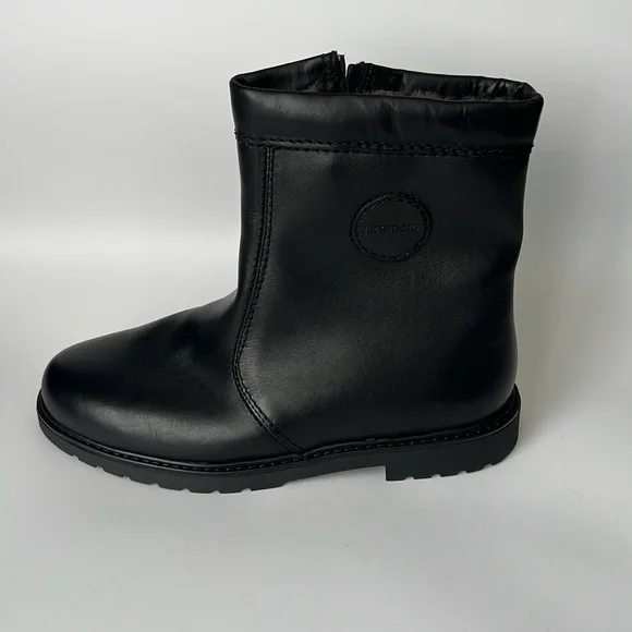 Fretz Sohle Black Leather Ankle Side Zipper Boots NWT - 8 - Picture 5 of 12